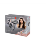 Remington | Hair Dryer | AC8820 | 2200 W | Number of temperature settings 3 | Ionic function | Diffuser nozzle | Silver - Image 2