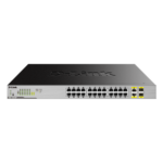 D-Link | Komutators | DGS-1026MP | Nepārvaldīts | Montējams plauktā | Gigabit Ethernet (vara) pieslēgvietu skaits: 24 | SFP pieslēgvietu skaits: 2 | PoE/Poe+ pieslēgvietu skaits: 24 | Barošanas bloka tips: Viens | 24 mēneši
