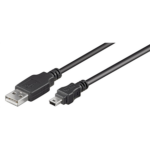 Goobay | USB 2.0 ātrdarbīgs kabelis | USB-A uz mini-USB USB 2.0 tēviņš (A tips) | USB 2.0 mini tēviņš (B tips, 5 kontaktu)