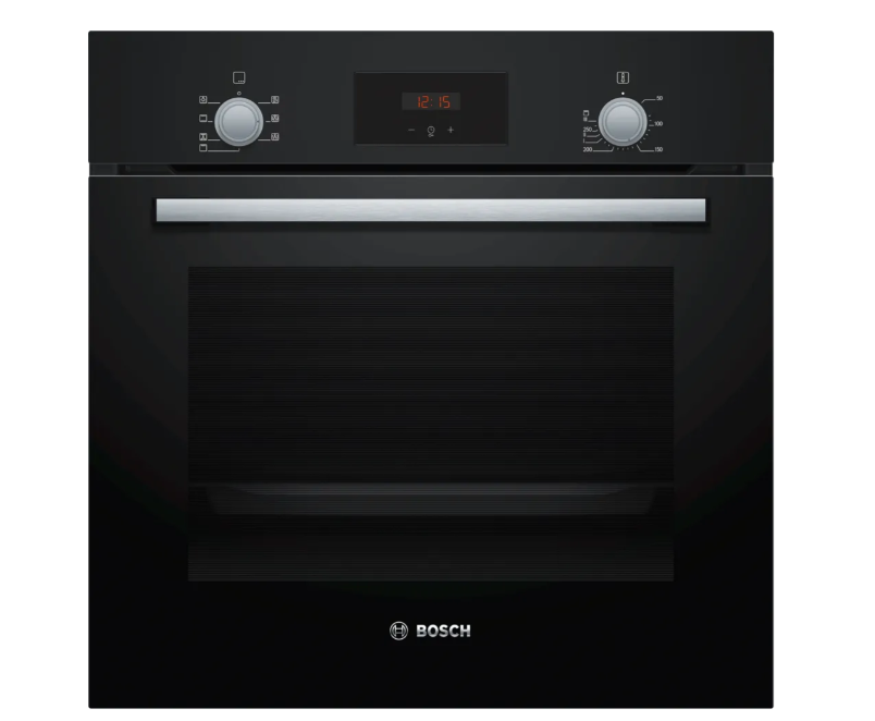original-10111.png Bosch | Oven | HBF133BA0 | 66 L | Electric | EcoClean | Knobs | Height 59.5 cm | Width 59.4 cm | Black - Image 1