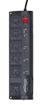 EnerGenie Programmable surge protector with LAN interface, Swiss sockets