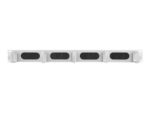 Lanberg 19 kabeļu pārvaldības birste ar 5 gredzeniem, B tipa, 1U | AK-1203-S | Pelēks - Image 2