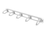Lanberg 19 cable management panel 5 rings - type B 1U | AK-1205-S | Grey