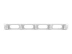 Lanberg 19 cable management panel 5 rings - type B 1U | AK-1205-S | Grey - Image 2