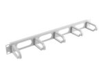 Lanberg 19 cable management panel 5 rings - type B 1U | AK-1205-S | Grey - Image 3