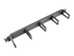 Lanberg 19 cable management panel with 5 plastic holders 1U type B | AK-1202-B | Black