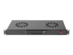 Lanberg 19 fan unit/ventilation panel with LCD 2 fans + thermostat 230V | AK-1502-B | Black - Image 3