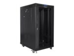 Lanberg | Rack cabinet 19 free-standing 22U/800x1000 (flat pack) with glass door | FF01-8022-12BL | Black