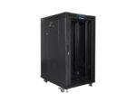 Lanberg | Rack cabinet 19 free-standing 22U/800x1000 (flat pack) with glass door | FF01-8022-12BL | Black - Image 4