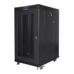 Lanberg | Rack cabinet 19 free-standing 22U/800x1000 (flat pack) with mesh door | FF01-8022-23BL | Black