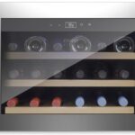 Caso | Wine cooler | WineSafe 18 EB | Energy efficiency class G | Built-in | Bottles capacity Up to 18 bottles | Cooling type Compressor technology | Stainless steel