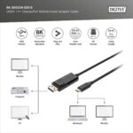 Digitus | Bi-Directional Adapter Cable 2 m | AK-300334-020-S | USB Type C to DisplayPort - Image 3