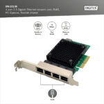 Digitus DN-10136 4-Port RJ45 RTL8125B, 2.5 GBits Server NIC - Image 2
