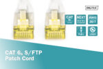 Digitus CAT 6A S/FTP | Patch vads | Garums 20 m | Pelēks - Image 3