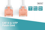 Digitus CAT 6 U/UTP | Patch vads | Garums 3 m | Pelēks - Image 2