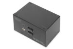 Digitus KVM slēdzis, 2 porti, divi displeji, 4K, HDMI | DS-12860