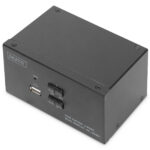 KVM-переключатель Digitus, 2 порта, два дисплея, 4K, HDMI | DS-12860