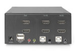 Digitus KVM slēdzis, 2 porti, divi displeji, 4K, HDMI | DS-12860 - Image 3