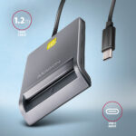 AXAGON USB-C Smart Card FlatReader | CRE-SM3TC - Image 4