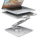 AXAGON Desk Mount | STND-LR stand with 360° rotation for laptops and tablets | Adjustable Height, Angle | 10-17.3  | Aluminum