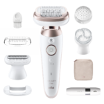 Эпилятор Braun | SES9-360 Silk épil 9 Flex 3D | Время работы (макс.): 50 мин | Количество уровней мощности: 1 | Влажное и сухое использование | Белый/Розовый