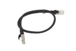 Lanberg | Patchcord CAT.6 UTP | PCU6-10CC-0050-BK | 0.5 m | Black - Image 2