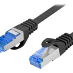 Lanberg | Patchcord Cat.6A S/FTP LSZH CCA | PCF6A-10CC-0200-BK | 2 m | Black