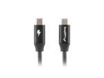 Lanberg USB-C 2.0 Cable, Quick Charge 4.0 | CA-CMCM-40CU-0018-BK | USB Type-C to USB Type-C | 1.8 m - Image 3