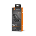 Natec Power Bank | Trevi Slim Q V2 | 10000 mAh | Black