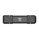 Silicon Power Portable External SSD | DS72 | 2000 GB | USB Type-A/USB Type-C 3.2 Gen 2 | Black