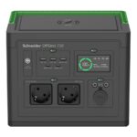 Schneider Electric OffGrid Portable Power Station 730, 738Wh Lithium-ion, LCD, 2 CEE 7/3 Schuko outlets, Sinewave, 3 USB-A, 2 USB-C, Wireless Charger | PPS730-GR