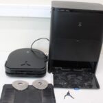 IZPĀRDOŠANA. Ecovacs DEEBOT X5 OMNI putekļsūcējs, robots, slapjš un sauss, darbības laiks 164 min, putekļu tvertne 0,25 l, 6400 mAh, melns + automātiskās iztukšošanas stacija | Ecovacs robotizētais putekļsūcējs | DEEBOT X5 OMNI | slapjš un sauss | darbības laiks (maks.) 164 min | litija jonu akumulators | 6400 mAh | putekļu ietilpība 0,25 l | 12800 Pa | melns | LIETOTS, NETĪRS, BEZ PUTEĻU MAISIŅIEM, SASKRĀPĒTS