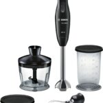 Bosch | Blenderis | CleverMixx MSM2650B | Rokas blenderis | 600 W | Ātrumu skaits 12 | Smalcinātājs | Mini smalcinātājs | Melns