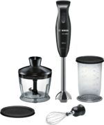 Bosch | Blender | CleverMixx MSM2650B | Hand Blender | 600 W | Number of speeds 12 | Chopper | Mini chopper | Black