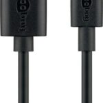 Goobay | Micro USB uzlādes un sinhronizācijas kabelis | 46800 | USB-A uz micro-USB USB 2.0 tēviņš (A tips) | USB 2.0 mikro tēviņš (B tips)