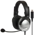 Koss | Spēļu austiņas | SB45 USB | Vadu | Uz ausīm | Mikrofons | Trokšņu slāpēšana | Sudraba/Melnas