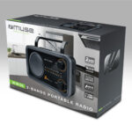 Muse | 2-bands portable radio | M-06DS | AUX in | Grey