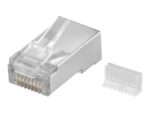 Goobay 68079 RJ45 plug, CAT 5e STP shielded, transparent - Image 2