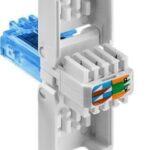 Goobay 59227 Tool-free RJ45 network connector CAT 6A UTP unshielded | for 3 different cable OD: up to 5.2mm/ 6.4mm/ 7.5mm   UTP unshielded with strain relief with cable reducer that can be used for three different cable diameters: up to 5.2 mm/6.4 mm/7.5 mm for stranded and solid inner conductor (AWG 22 to 26) easy and tool-free assembly simply press down on the connector housing supports transmission rates on the order of gigabits cable contacts marked in colour  Technical specifications  Connections  Connection, type  RJ45 male (8P8C)   Connection 2, type  for IDC connectors (toolless)   Connection, contact material  gold-plated 3µ   Cable  Specification  CAT 6a   Shielding class  UTP   Signal transmission  max. bandwidth  500 MHz   General  Consumption Unit  1 pc. in polybag   Length  52 mm   Width  15 mm   Height  15 mm