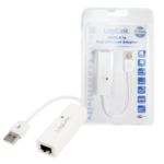 Logilink | Ātrais Ethernet USB 2.0 uz RJ45 adapteris: | 0,115 m | Balts | USB-A uz RJ45