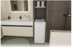 Candy Washing Machine | TCA264TM5-S | Energy efficiency class A | Top loading | Washing capacity 6 kg | 1200 RPM | Depth 60 cm | Width 41 cm | Display | Digit | White - Image 7
