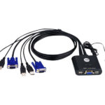 Aten | KVM kabelis KVM slēdži CS22U Meklēt Produkts vai atslēgvārds 2 portu USB VGA kabelis KVM slēdzis ar tālvadības portu selektoru