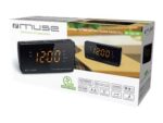 Muse | Divkāršs modinātājpulkstenis ar radio PLL | M-185CR | AUX ieeja | Melns - Image 5