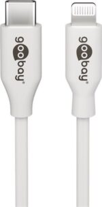 Goobay | Lightning — USB-C USB uzlādes un sinhronizācijas kabelis | USB-C uz Lightning Apple Lightning tēviņš (8 kontaktu) | USB-C tēviņš