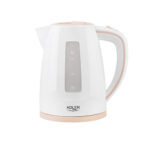 Adler | Tējkanna | AD 1264 | Standarta | 2200 W | 1,7 L | Plastmasa | 360° rotējoša pamatne | Balta