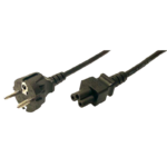 Logilink | Melns CEE7/7 Schuko | C5 savienotājs