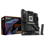 Gigabyte X870E A ELITE WIFI7 | Processor family AMD | Processor socket AM5 | DDR5 | Supported hard disk drive interfaces SATA, M.2 | Number of SATA connectors 4