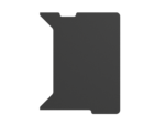 Genesis | Holm Modular Side Desk Top Right 60cm | NDS-2283 | Anthracite Black