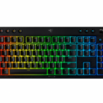 Razer BlackWidow V4 Low-profile HyperSpeed | Gaming keyboard | Wireless | US | Bluetooth, 2.4 GHz, USB Type-C | Yellow Linear