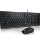 Lenovo Essential vadu kombinētā tastatūra un pele | Tastatūras un peles komplekts | Vadu | Pele iekļauta | Ziemeļvalstu | Melna